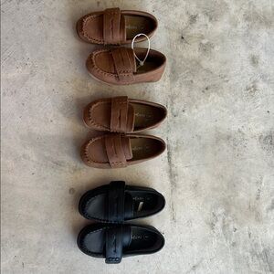 Cat & Jack Brown and Black Kids Dress Shoes